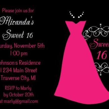 birthday invitation sweet invitations sixteen